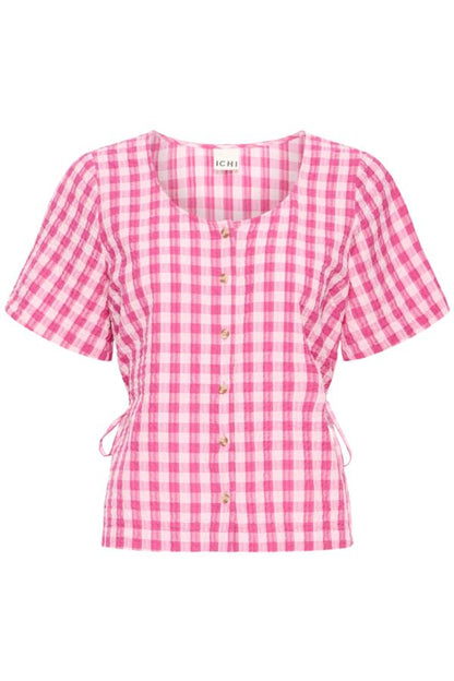 Pink Gingham Top