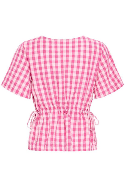 Pink Gingham Top