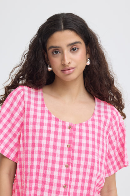 Pink Gingham Top