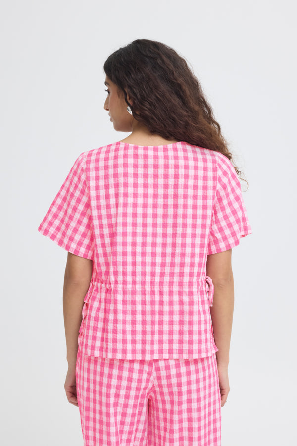 Pink Gingham Top