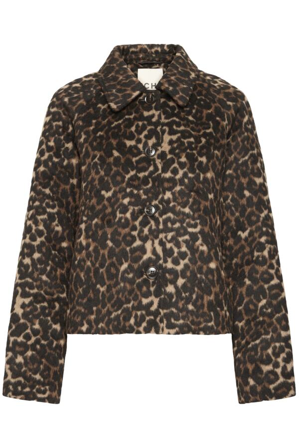 Leopard Cropped Jacket
