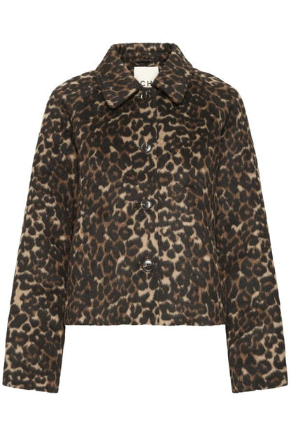 Leopard Cropped Jacket