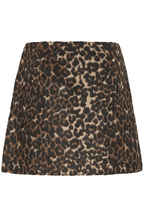 Leopard A-Line Mini Skirt