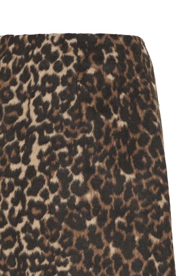 Leopard A-Line Mini Skirt