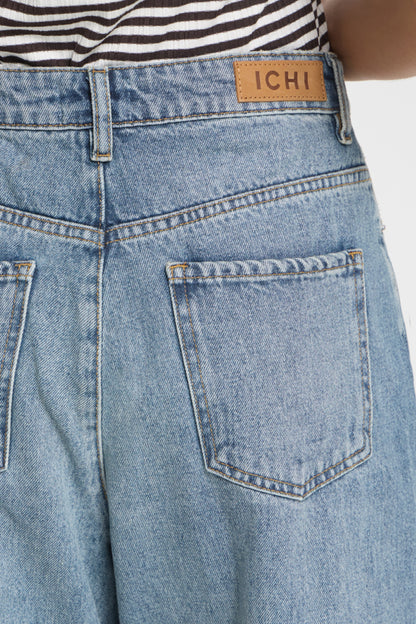 Classic Denim Barrel Leg Jeans