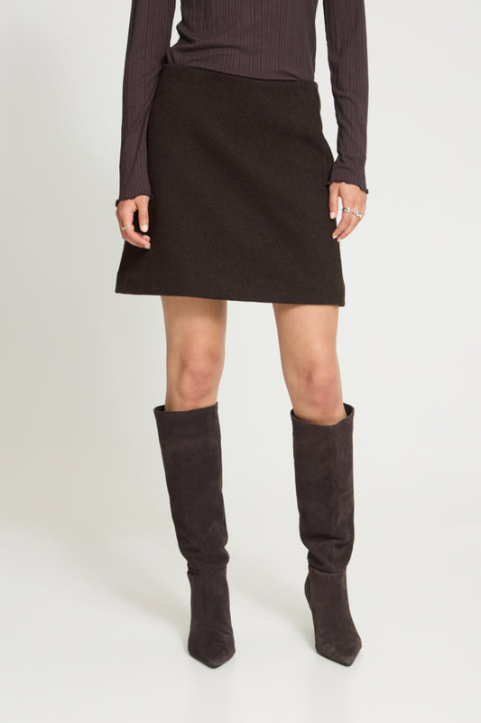 Winter Chocolate Mini Skirt