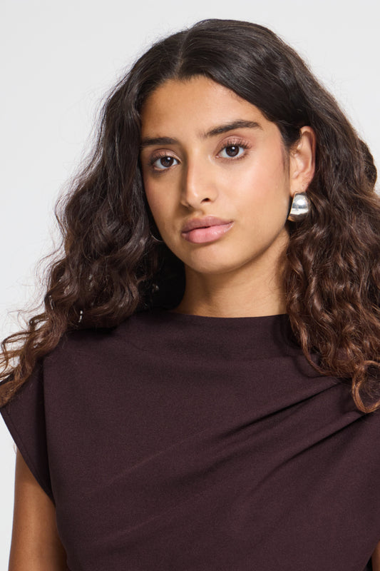 Pleat Neck Top