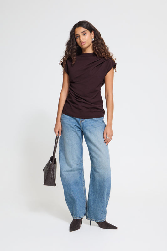 Pleat Neck Top