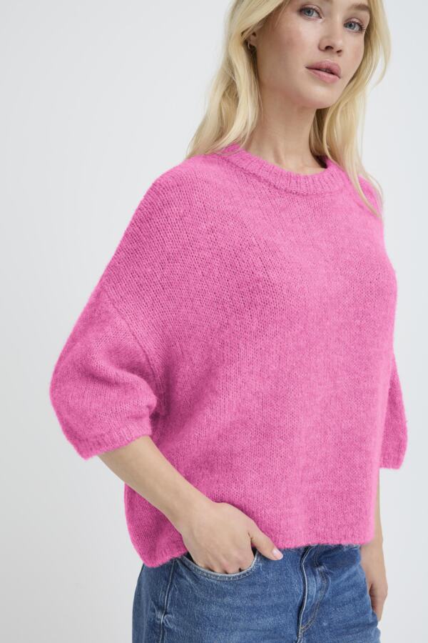 Boxy Knit Cropped Jumper