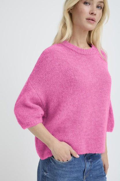 Boxy Knit Cropped Jumper