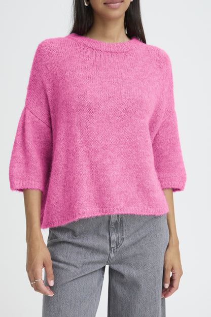 Boxy Knit Cropped Jumper