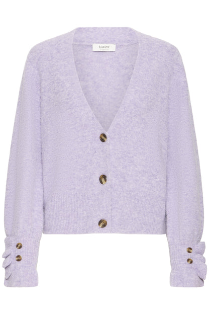 Frill Cuff Lilac Cardigan