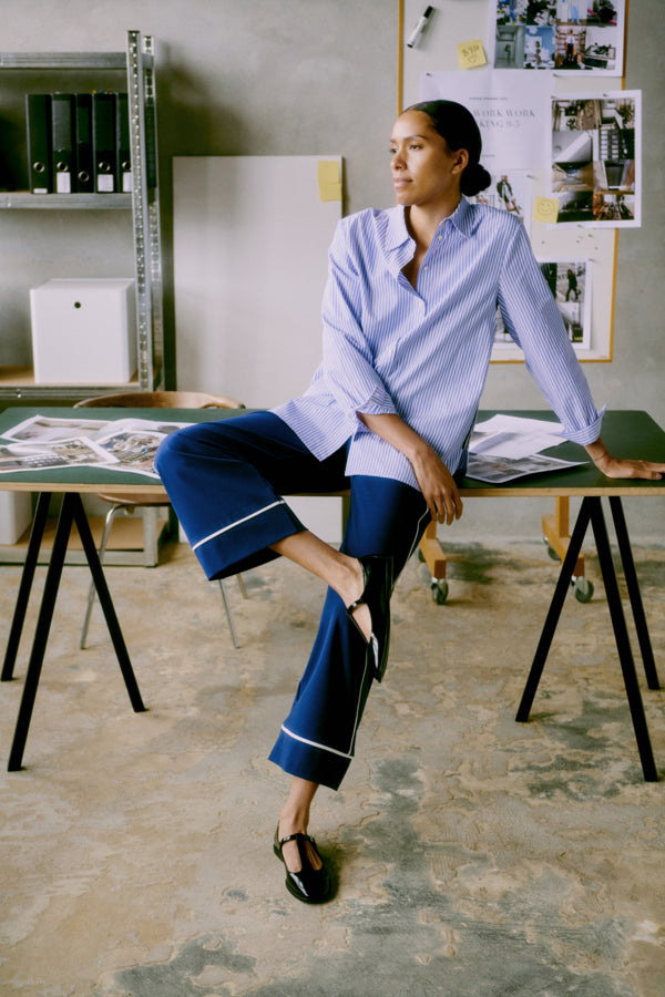 Piping Edged Trousers