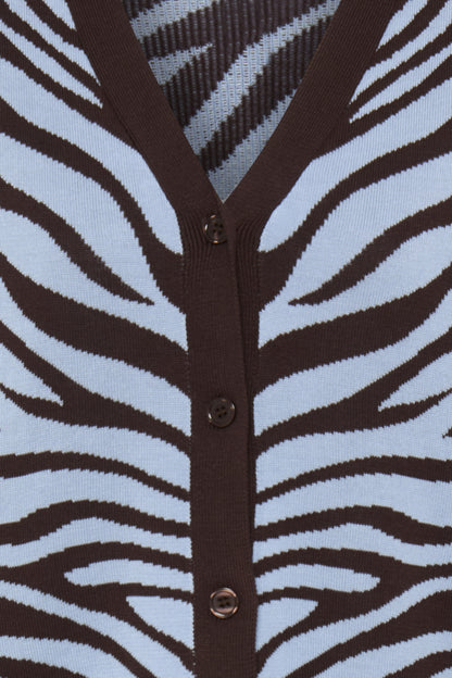 Zebra Print Cardigan