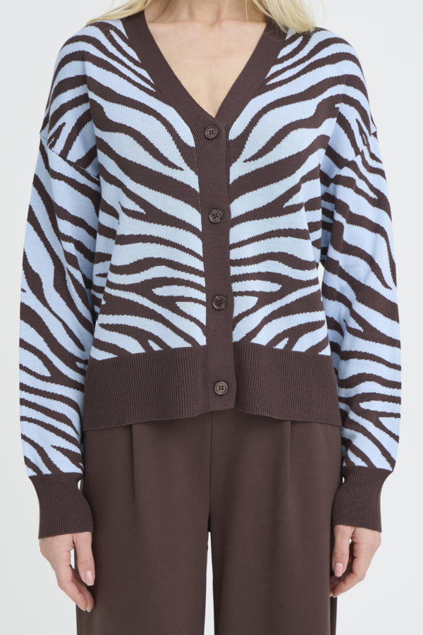 Zebra Print Cardigan