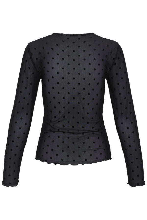 Sheer Polka Dot Top