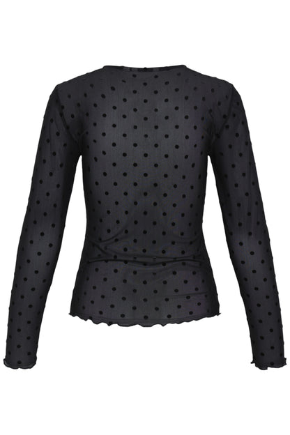 Sheer Polka Dot Top