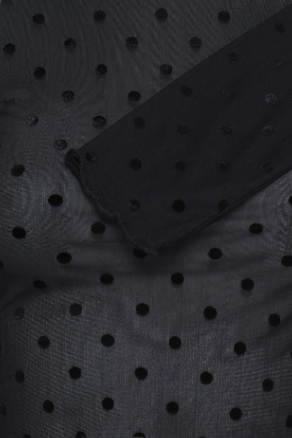 Sheer Polka Dot Top