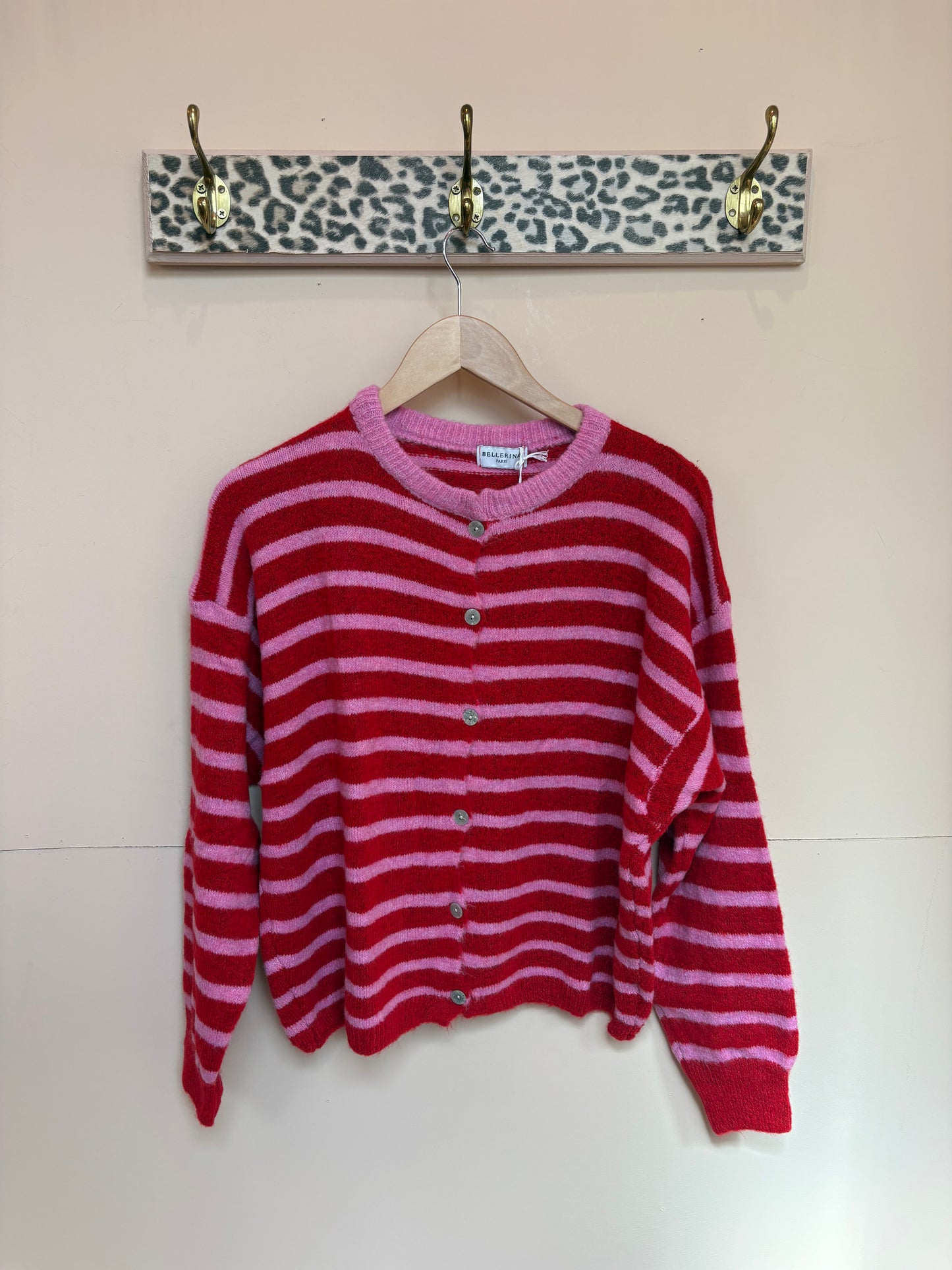 Alpaca Striped Cardigan