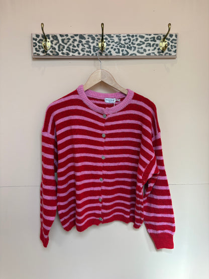 Alpaca Striped Cardigan