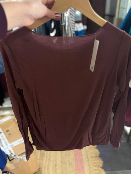 Plain Cashmere Blend Layering Top