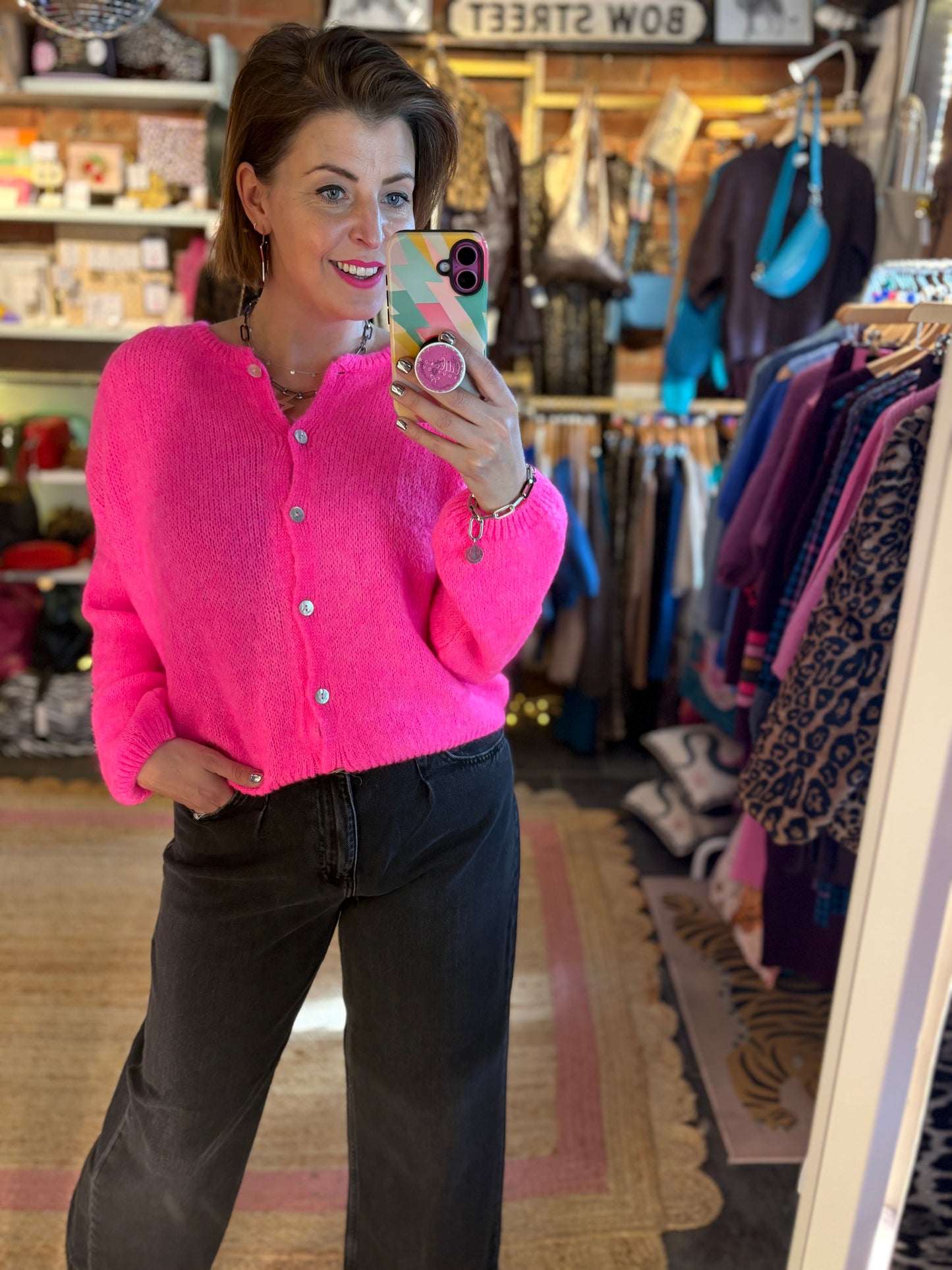 Mohair Long Sleeve Cardigan