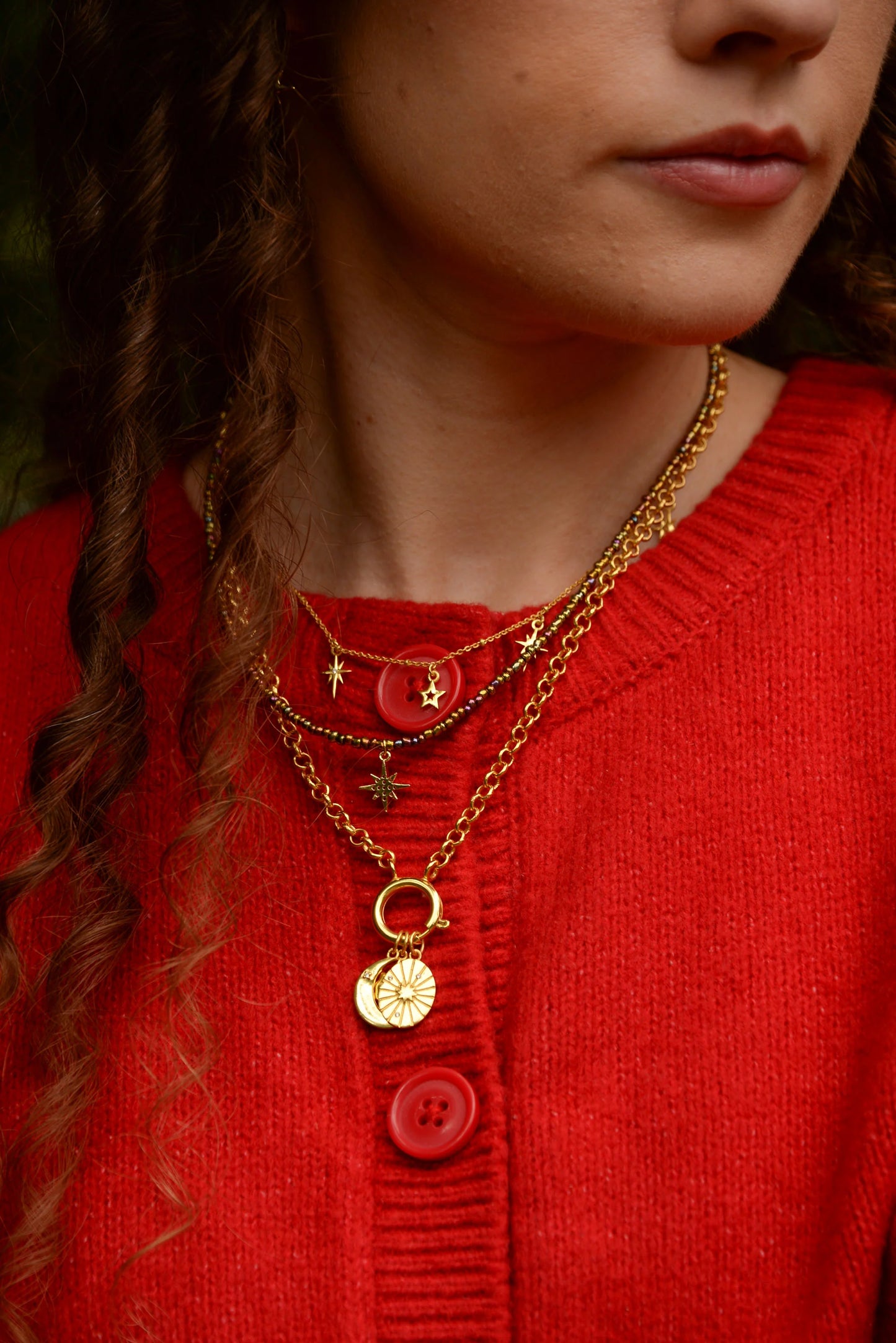 Gold Star Charm Necklace