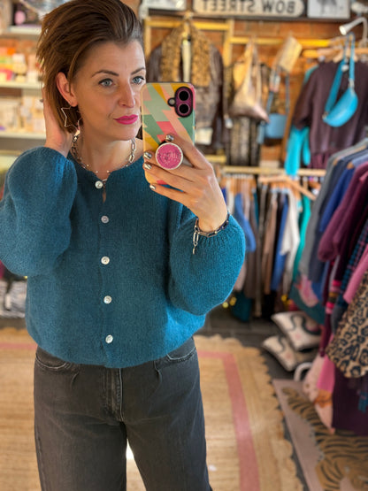 Mohair Long Sleeve Cardigan