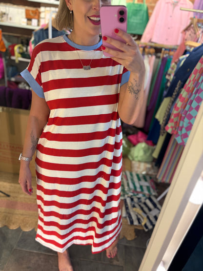 Striped T-Shirt Dress