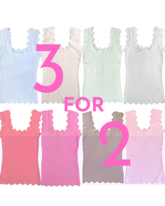 Scallop Vest Top