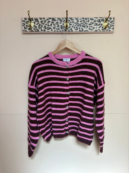 Alpaca Striped Cardigan
