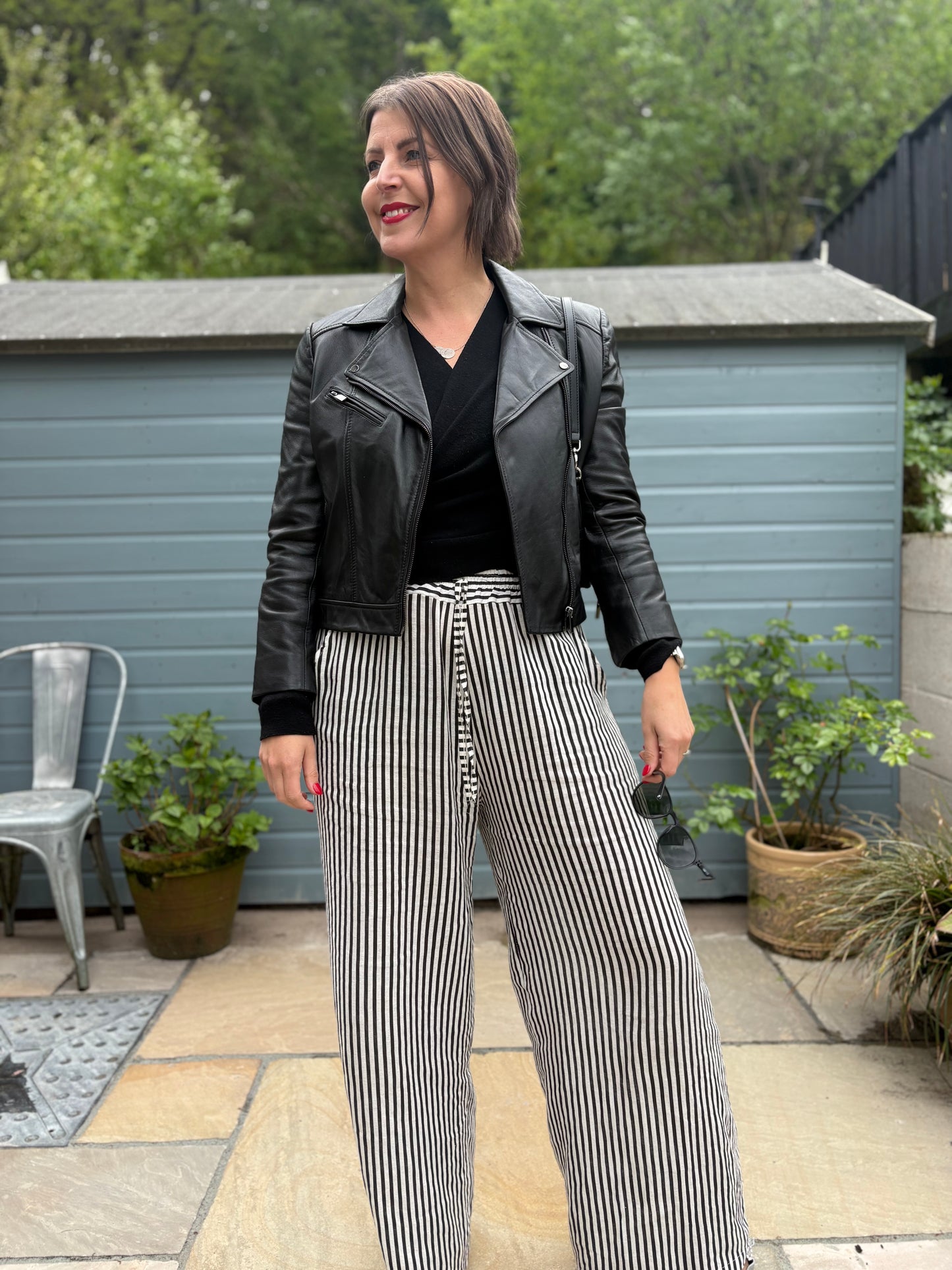 Linen Striped Trousers
