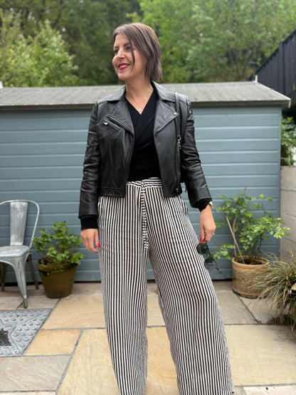 Linen Striped Trousers