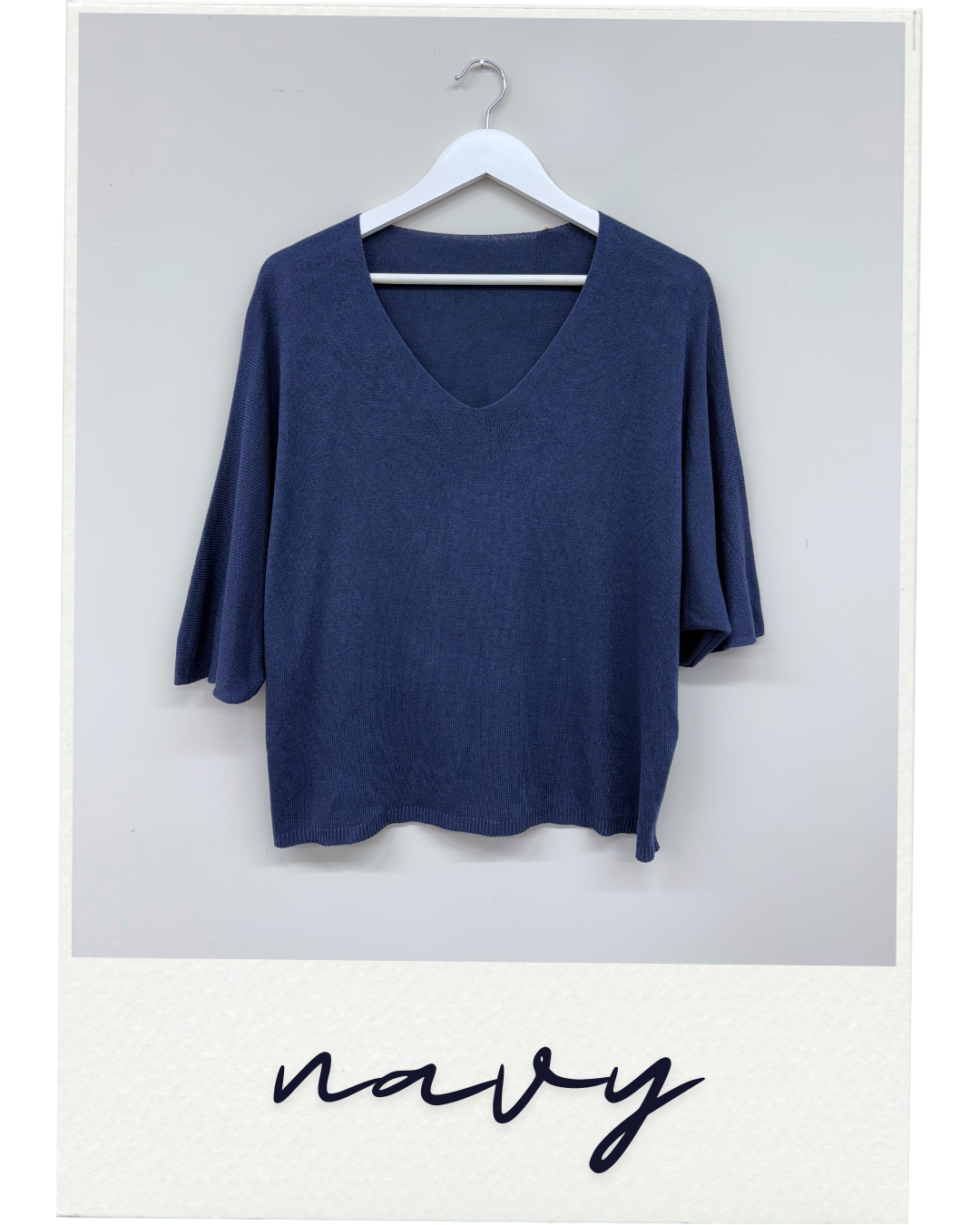 Soft Knit Batwing Top