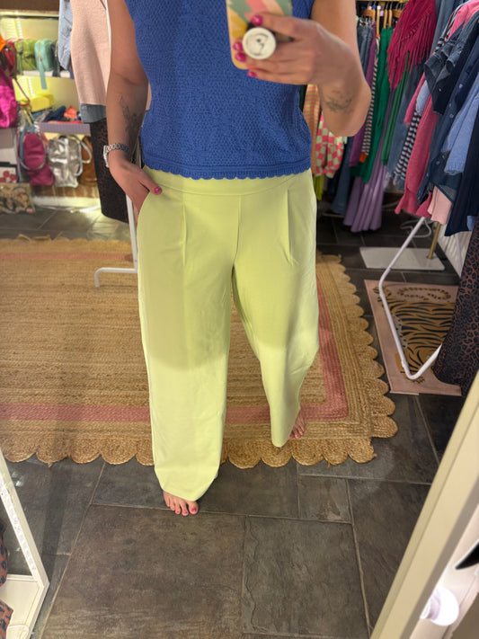 Jersey Wide Leg Tailored Trouser