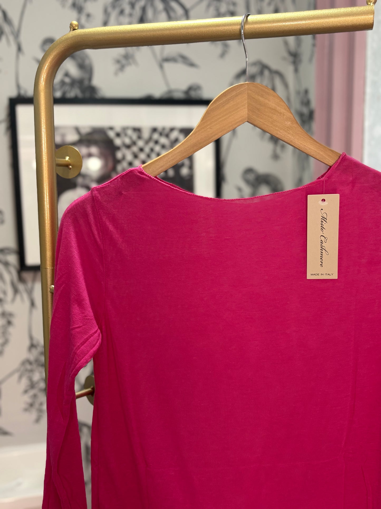 Plain Cashmere Blend Layering Top