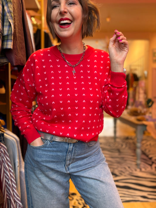 Red Hearts Jumper