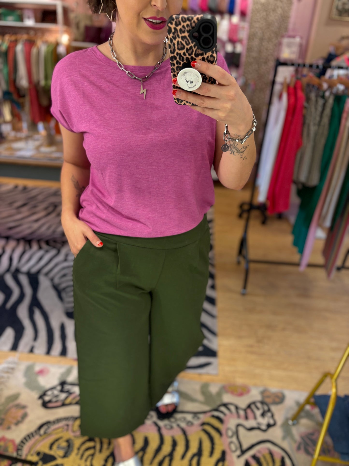 Relaxed Capped Sleeve T-shirt