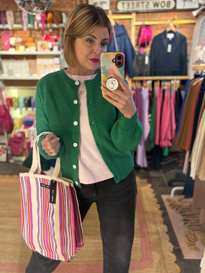 Mohair Short Sleeve Cardigan