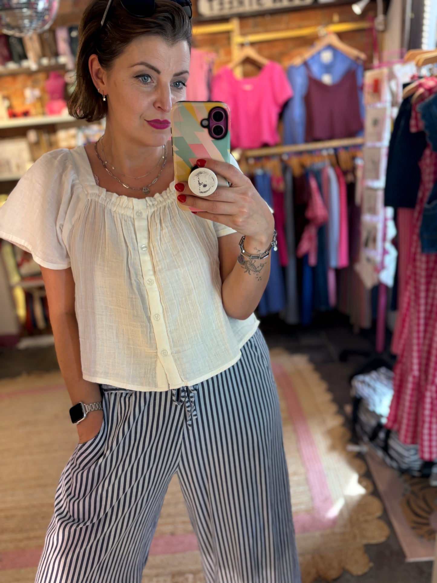 Square Neck Gypsy Top