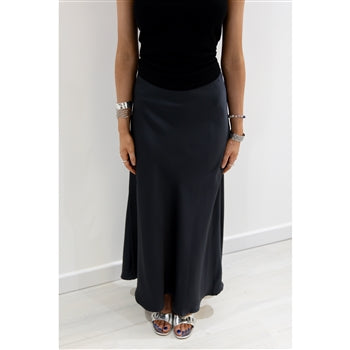 Bias Cut Satin Slip Skirt