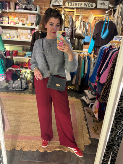 Berry Stripe Trousers