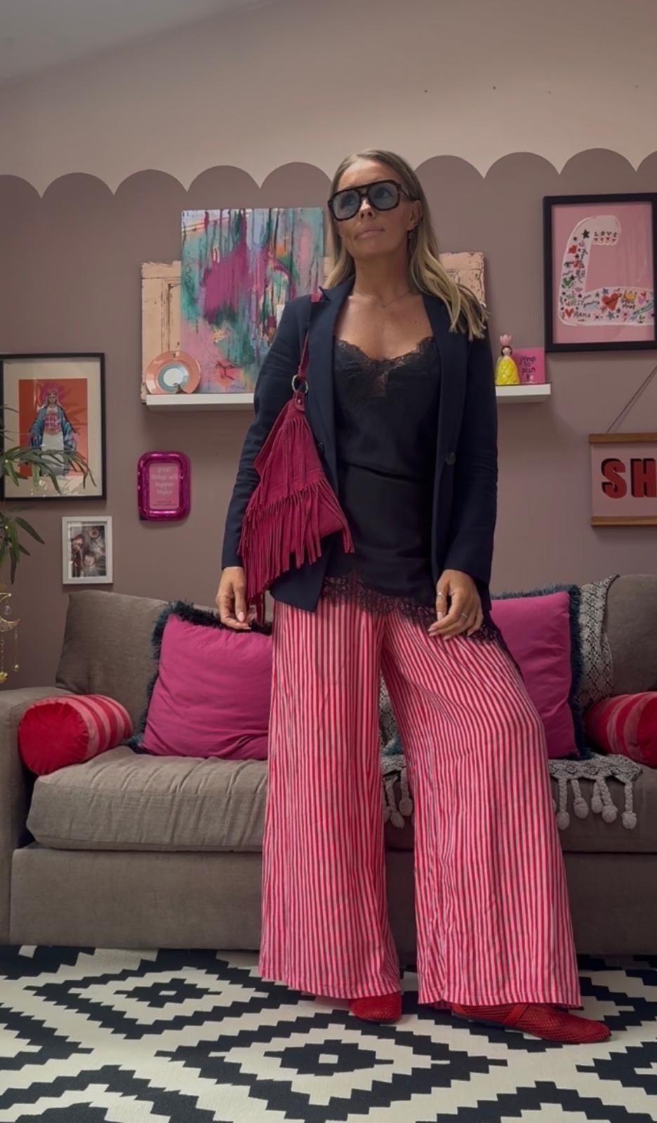 Linen Striped Trousers