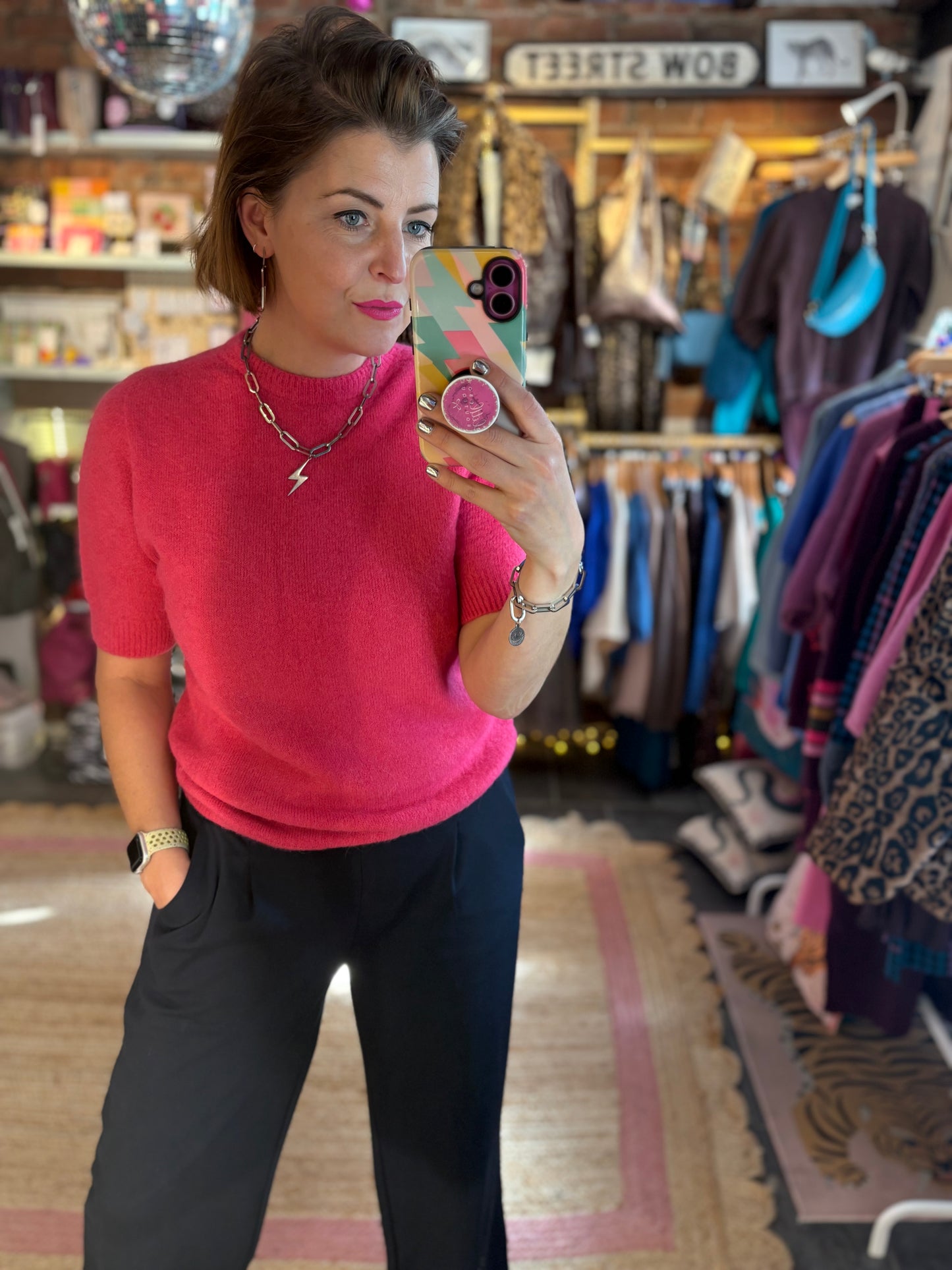 Alpaca Crew Neck Boxy Jumper