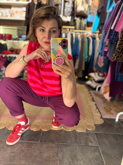 Striped Knit Tank Top | 3 Colourways