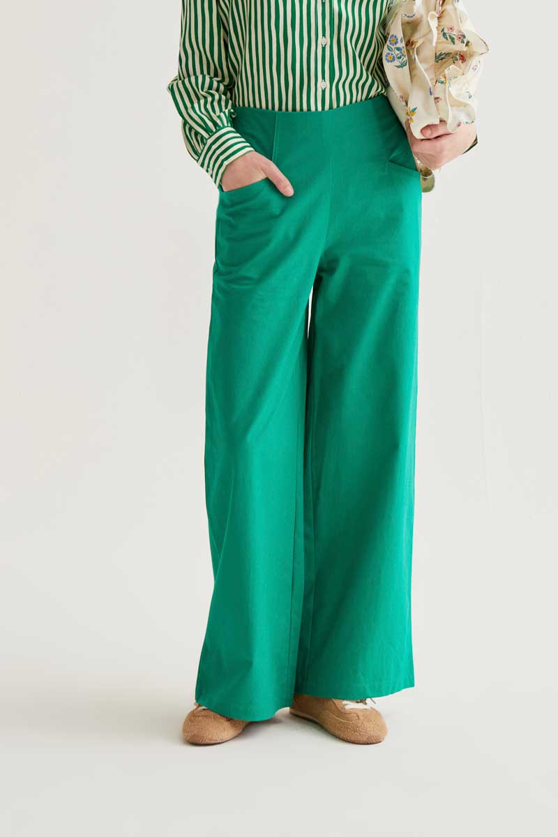 Lightweight Wide Leg Trousers