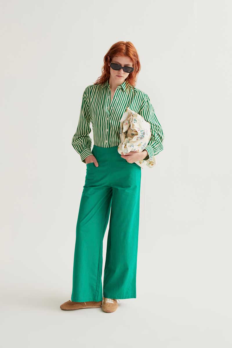Lightweight Wide Leg Trousers