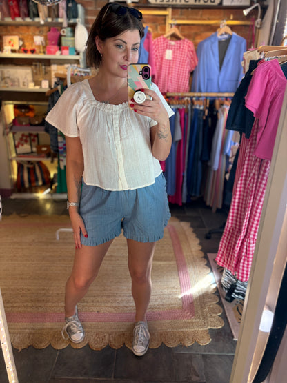 Square Neck Gypsy Top