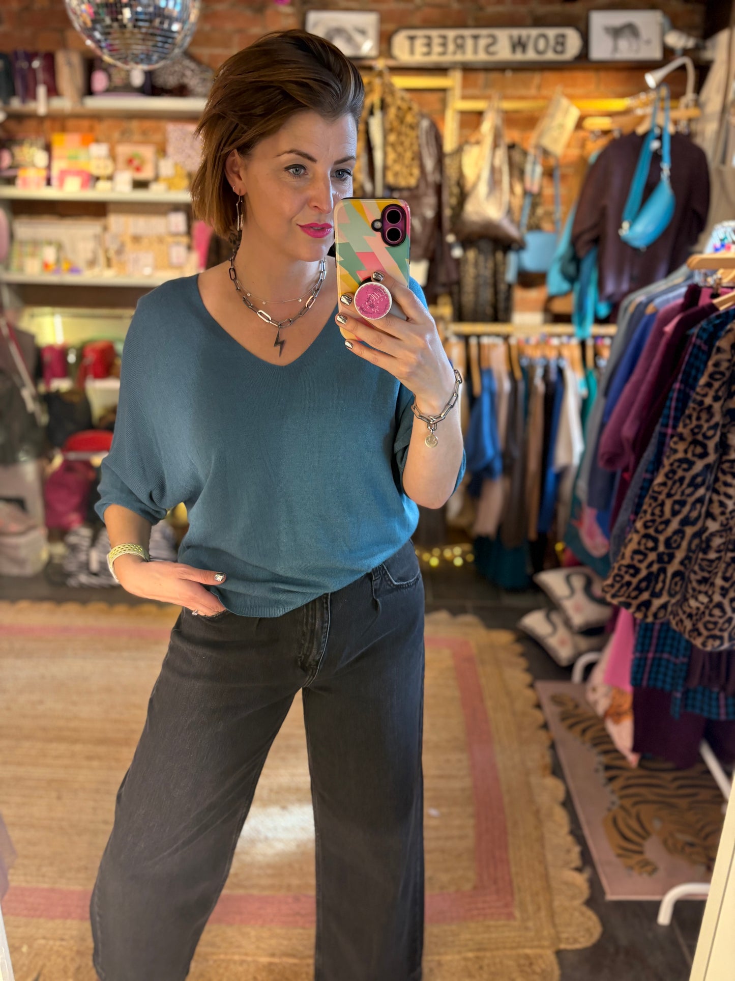 Soft Knit Batwing Top