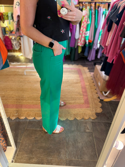 Lightweight Wide Leg Trousers